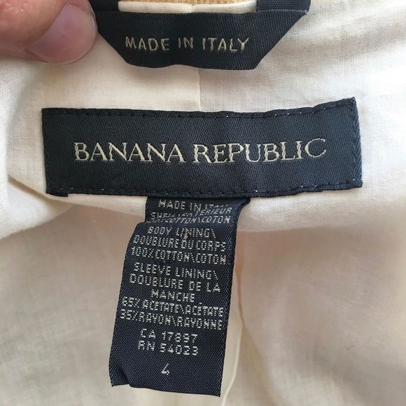 Banana Republic Classic Blazer Made in Italy - Picture 6 of 6